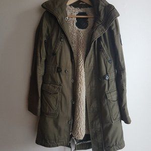 Women's TNA Army Green Winter Jacket